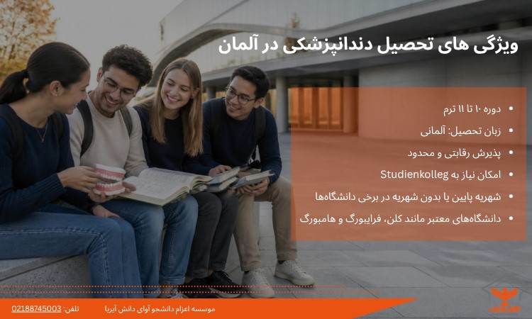 ویژگی های تحصیل دندانپزشکی در آلمان
